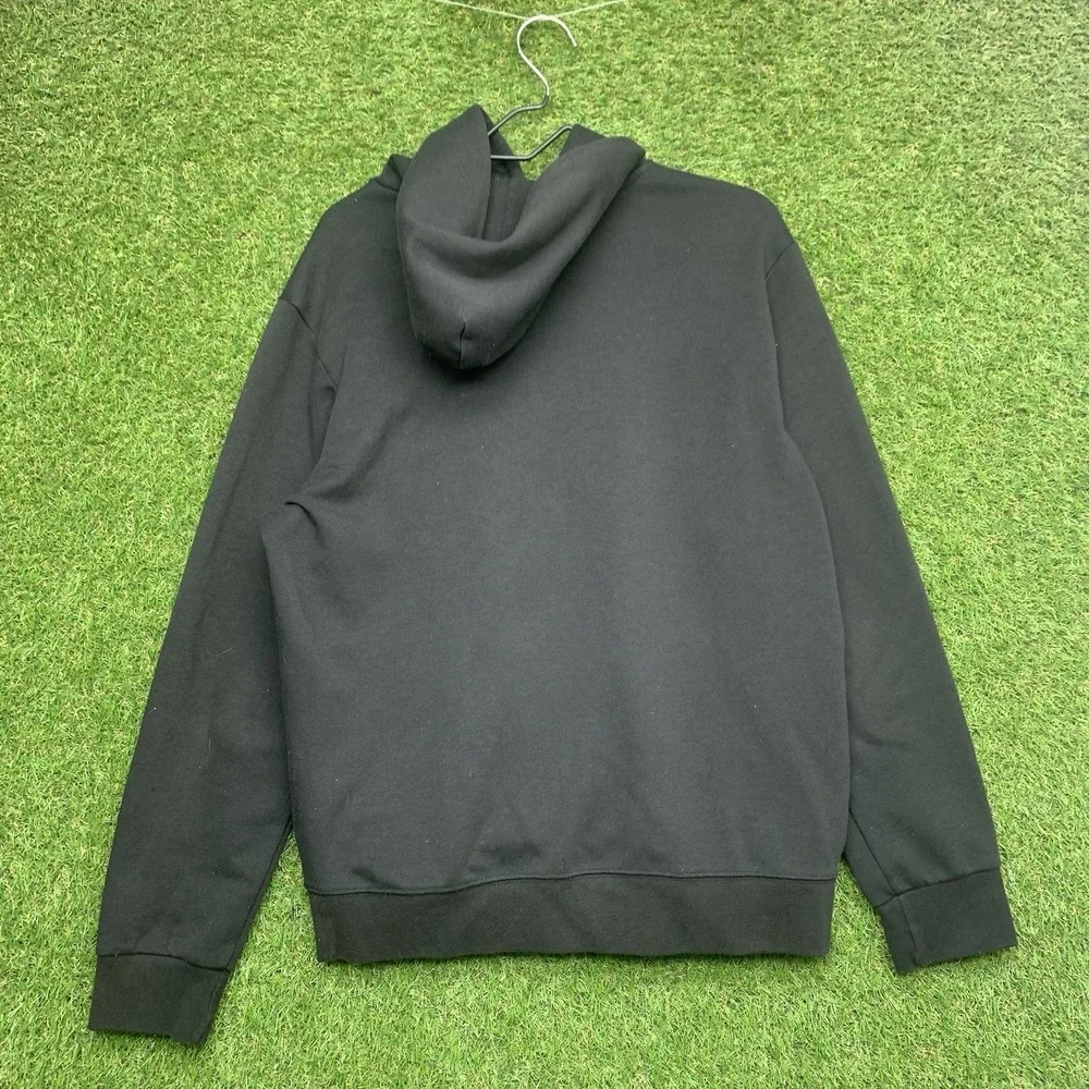 Polo Ralph Lauren Hoodie Mens Large Black Big Pony Sweatshirt Performance y2k